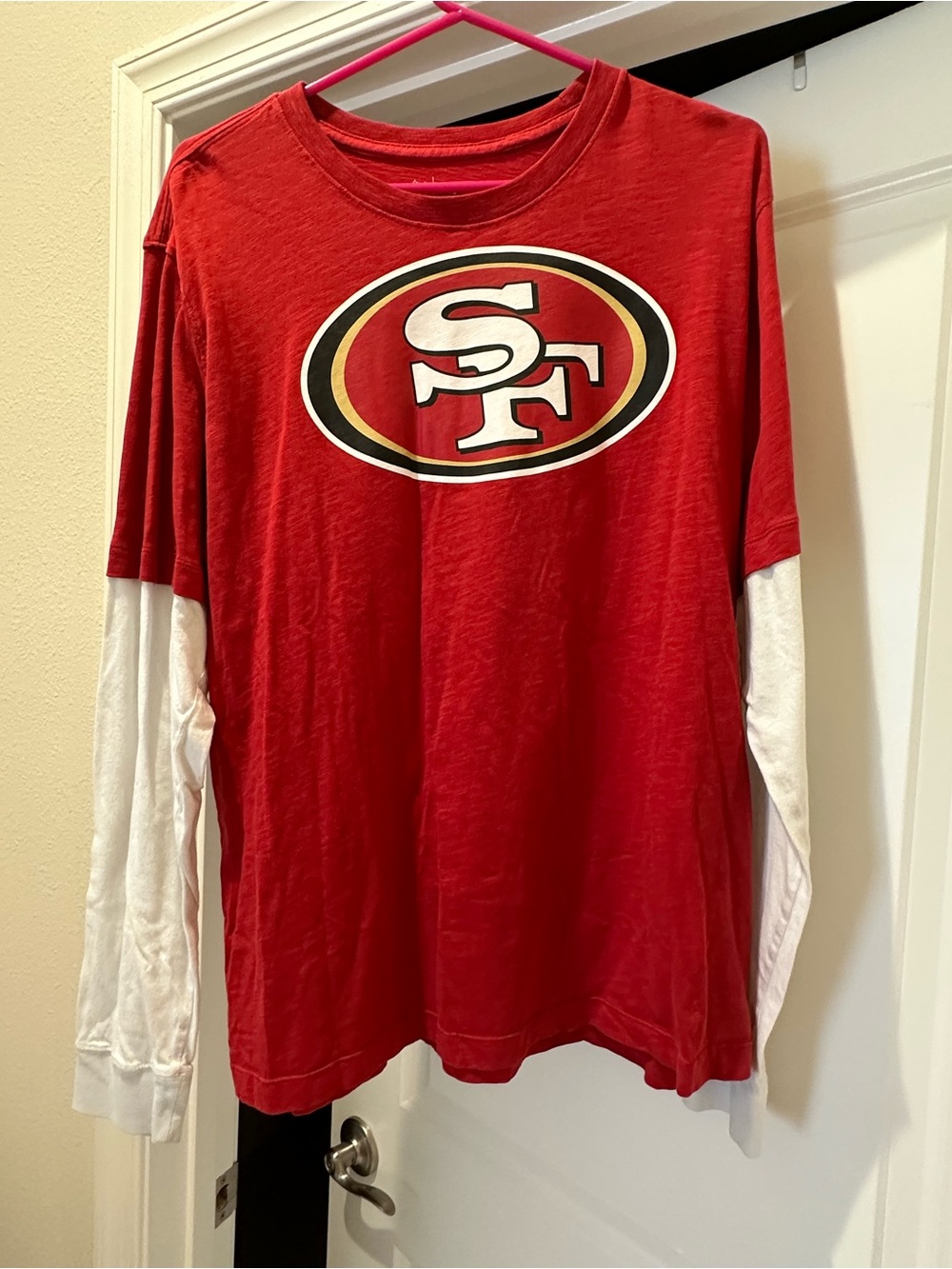 NFL Red Nike Logo Crewneck Tee